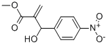 2-[HYDROXY-(4-NITRO-PHENYL)-METHYL]-아크릴산메틸에스테르 구조식 이미지