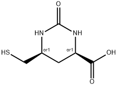 4-carboxy-6-(mercaptomethyl)-3,4,5,6-tetrahydropyrimidin-2(1H)-one 구조식 이미지