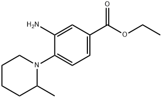 ethyl 3-amino-4-(2-methylpiperidin-1-yl)benzoate 구조식 이미지