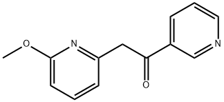 2-(6-methoxypyridin-2-yl)-1-(pyridin-3-yl)ethanone 구조식 이미지