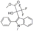 (+/-)-3,3,3-trifluoro-2-hydroxy-2-(1-methyl-2-phenylindol-3-
yl)propionic acid methyl ester 구조식 이미지