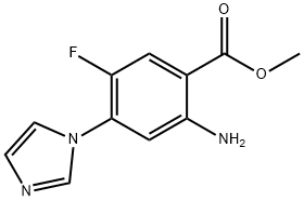 Methyl 2-Amino-5-fluoro-4-(1H-imidazol-1-yl)benzoate Structure