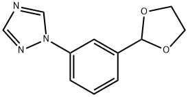 2-[3-(1,2,4-Triazol-1-yl)phenyl]-1,3-dioxolane Structure