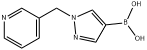 1-(Pyridin-3-ylMethyl)pyrazole-4-boronic acid Structure
