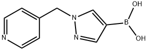 1-(Pyridin-4-ylmethyl)-1H-pyrazol-4-ylboronic acid Structure