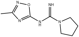 N-(3-Methyl-1,2,4-oxadiazol-5-yl)-1-pyrrolidinecarboximidamide Structure
