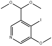 3-(Dimethoxymethyl)-4-iodo-5-methoxypyridine Structure