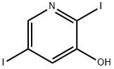 2,5-diiodo-3-hydroxypyridine Structure
