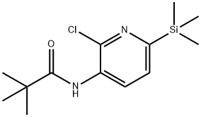 N-(2-Chloro-6-(trimethylsilyl)pyridin-3-yl)-pivalamide Structure