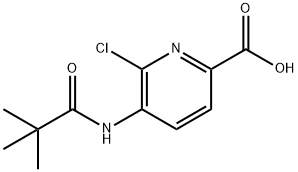 6-Chloro-5-pivalamidopicolinic acid Structure