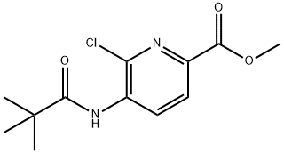 메틸6-클로로-5-피발아미도피콜리네이트 구조식 이미지