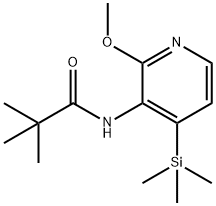 N-(2-Methoxy-4-(trimethylsilyl)pyridin-3-yl)-pivalamide Structure