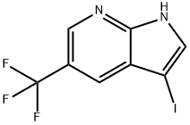 3-Iodo-5-(trifluoromethyl)-1H-pyrrolo[2,3-b]pyridine Structure