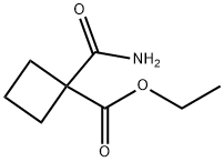 에틸1-(아미노카르보닐)시클로부탄카르복실레이트 구조식 이미지