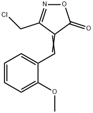 (4E)-3-(chloromethyl)-4-(2-methoxybenzylidene)isoxazol-5(4H)-one Structure