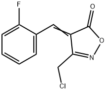 (4E)-3-(chloromethyl)-4-(2-fluorobenzylidene)isoxazol-5(4H)-one Structure