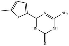 4-amino-6-(5-methyl-2-thienyl)-1,6-dihydro-1,3,5-triazine-2-thiol Structure