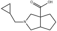 2-(cyclopropylmethyl)hexahydrocyclopenta[c]pyrrole-3a(1H)-carboxylic acid(SALTDATA: FREE) Structure