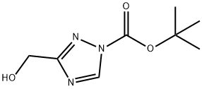 tert-butyl 3-(hydroxymethyl)-1H-1,2,4-triazole-1-carboxylate 구조식 이미지