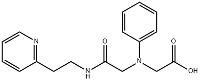 [{2-oxo-2-[(2-pyridin-2-ylethyl)amino]ethyl}(phenyl)amino]acetic acid 구조식 이미지