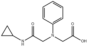 [[2-(cyclopropylamino)-2-oxoethyl](phenyl)amino]acetic acid 구조식 이미지