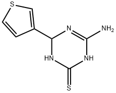 4-amino-6-(3-thienyl)-1,6-dihydro-1,3,5-triazine-2-thiol Structure