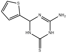 4-amino-6-(2-thienyl)-1,6-dihydro-1,3,5-triazine-2-thiol Structure