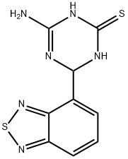 4-amino-6-(2,1,3-benzothiadiazol-4-yl)-1,6-dihydro-1,3,5-triazine-2-thiol Structure