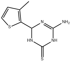 4-amino-6-(3-methyl-2-thienyl)-1,6-dihydro-1,3,5-triazine-2-thiol 구조식 이미지