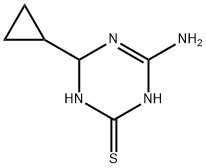 4-amino-6-cyclopropyl-1,6-dihydro-1,3,5-triazine-2-thiol 구조식 이미지