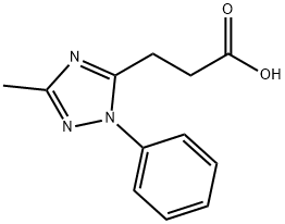 3-(3-methyl-1-phenyl-1H-1,2,4-triazol-5-yl)propanoic acid Structure