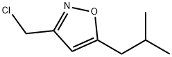 3-(클로로메틸)-5-이소부틸이속사졸(SALTDATA:FREE) 구조식 이미지
