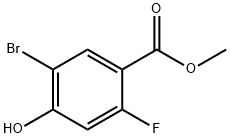 5-Bromo-2-fluoro-4-hydroxy-benzoic acid methyl ester 구조식 이미지