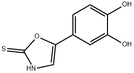 2(3H)-Oxazolethione, 5-(3,4-dihydroxyphenyl)- (9CI) 구조식 이미지