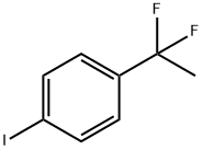 1-(1,1-difluoroethyl)-4-iodo- Benzene 구조식 이미지