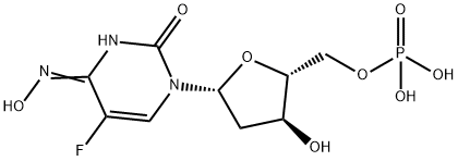N(4)-히드록시-5-플루오로데옥시시티딘모노포스페이트 구조식 이미지