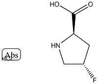 (2R,4S)-4-Fluoropyrrolidine-2-carboxylic acid hydrochloride 구조식 이미지