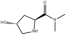 2-Pyrrolidinecarboxamide,4-hydroxy-N,N-dimethyl-,(2S-trans)-(9CI) Structure