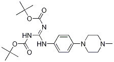 (Z)-tert-부틸(tert-부톡시카르보닐라미노)(4-(4-메틸피페라진-1-일)페닐라미노)메틸렌카바메이트 구조식 이미지