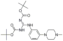 (E)-tert-부틸(tert-부톡시카르보닐라미노)(3-(4-메틸피페라진-1-일)페닐라미노)메틸렌카바메이트 구조식 이미지