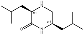 Piperazinone, 3,6-bis(2-methylpropyl)-, cis- (9CI) Structure