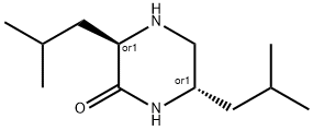 피페라지논,3,6-비스(2-메틸프로필)-,트랜스-(9CI) 구조식 이미지