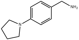 4-(PYRROLIDIN-1-YL)BENZYLAMINE 구조식 이미지