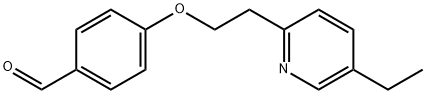 4-[2-(5-Ethyl-2-pyridinyl)ethoxy]benzyaldehyde Structure