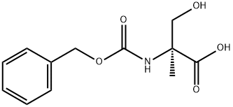 (S)-2-(benzyloxycarbonylamino)-3-hydroxy-2-methylpropanoic acid Structure