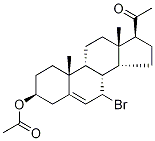 7-BroMo-3-O-acetyl-pregnenolone Structure