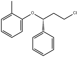 (R)-3-클로로-1-페닐-1-(2-메틸페녹시)프로판 구조식 이미지