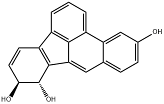 9,10-dihydro-5,9,10-trihydroxybenzo(b)fluoranthene Structure