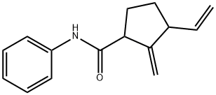 시클로펜탄카르복사미드,3-에테닐-2-메틸렌-N-페닐- 구조식 이미지