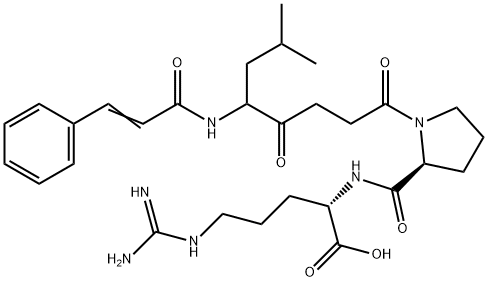 cinnamido-2-methyl-5-oxoheptanoyl-prolyl-arginine Structure